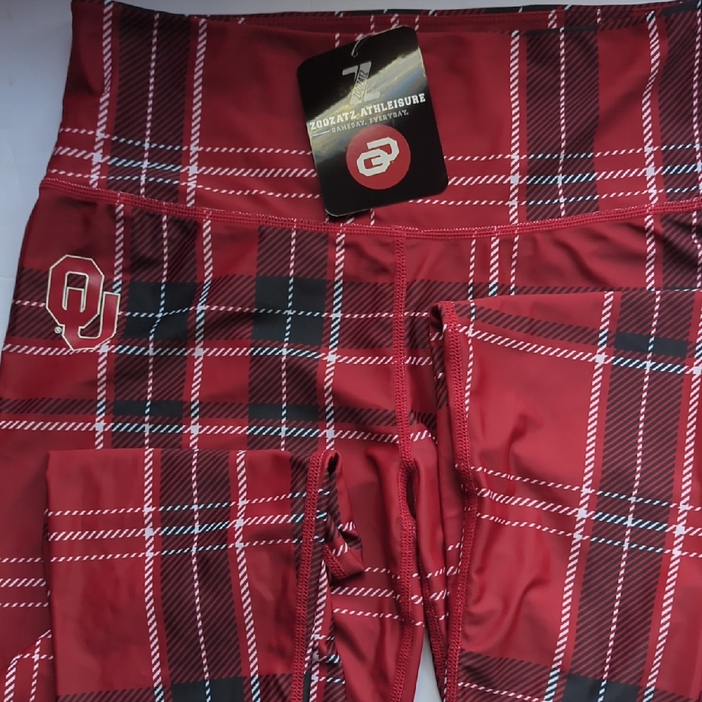 NWT ZooZatz Oklahoma Sooners Leggings - Large